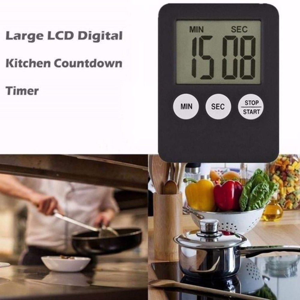 Large LCD Digital Magnetic Kitchen Timer Ship Fast